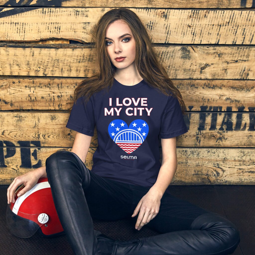 Home i love my city unisex dark tee | selma love