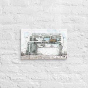 selma bridge sketch art canvas | ❤ selma love
