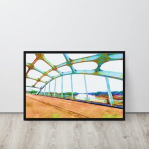 selma bridge art framed canvas