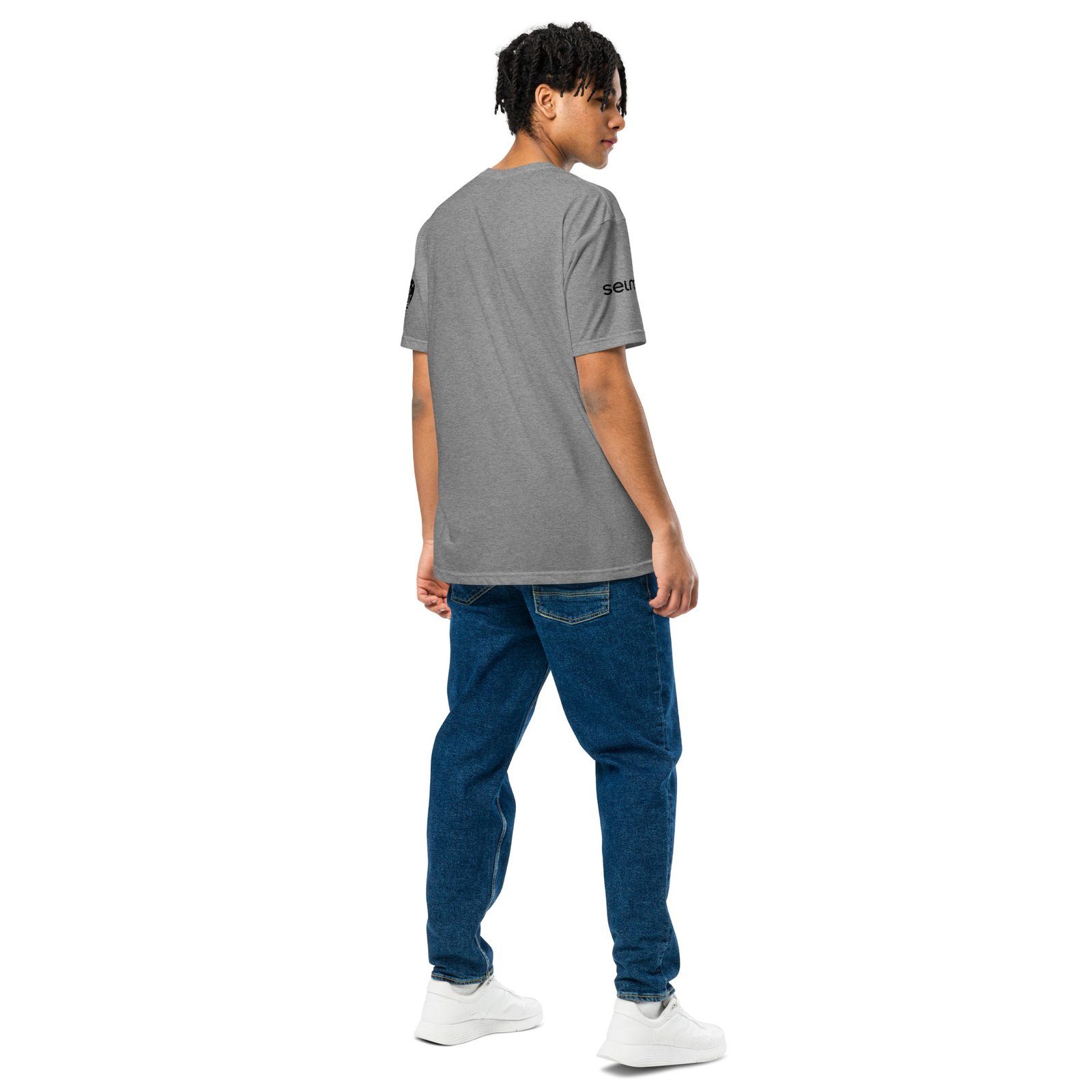 gray selma arch marque t shirt | selma love gray selma arch marque t shirt | selma love