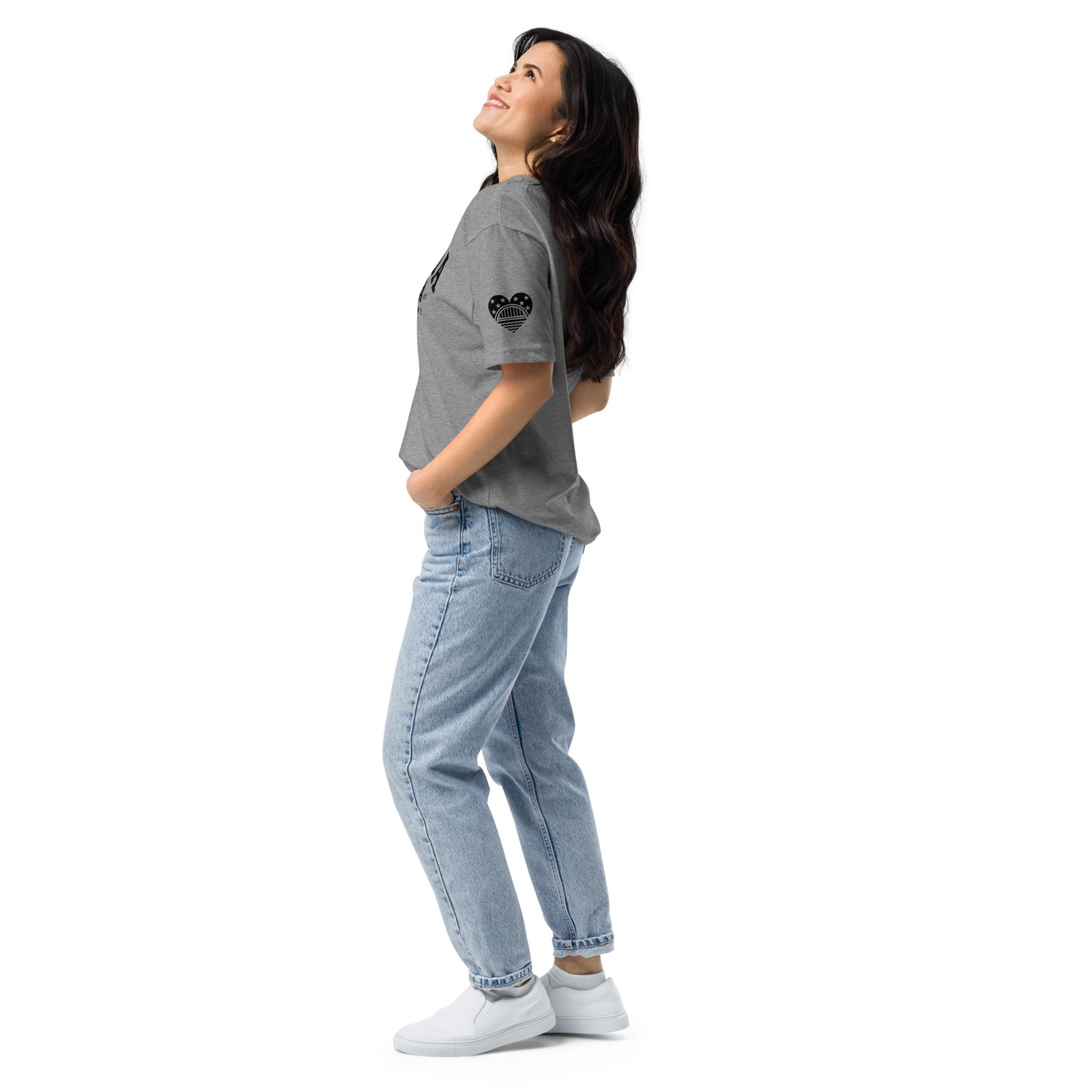 gray selma arch marque t shirt | selma love gray selma arch marque t shirt | selma love