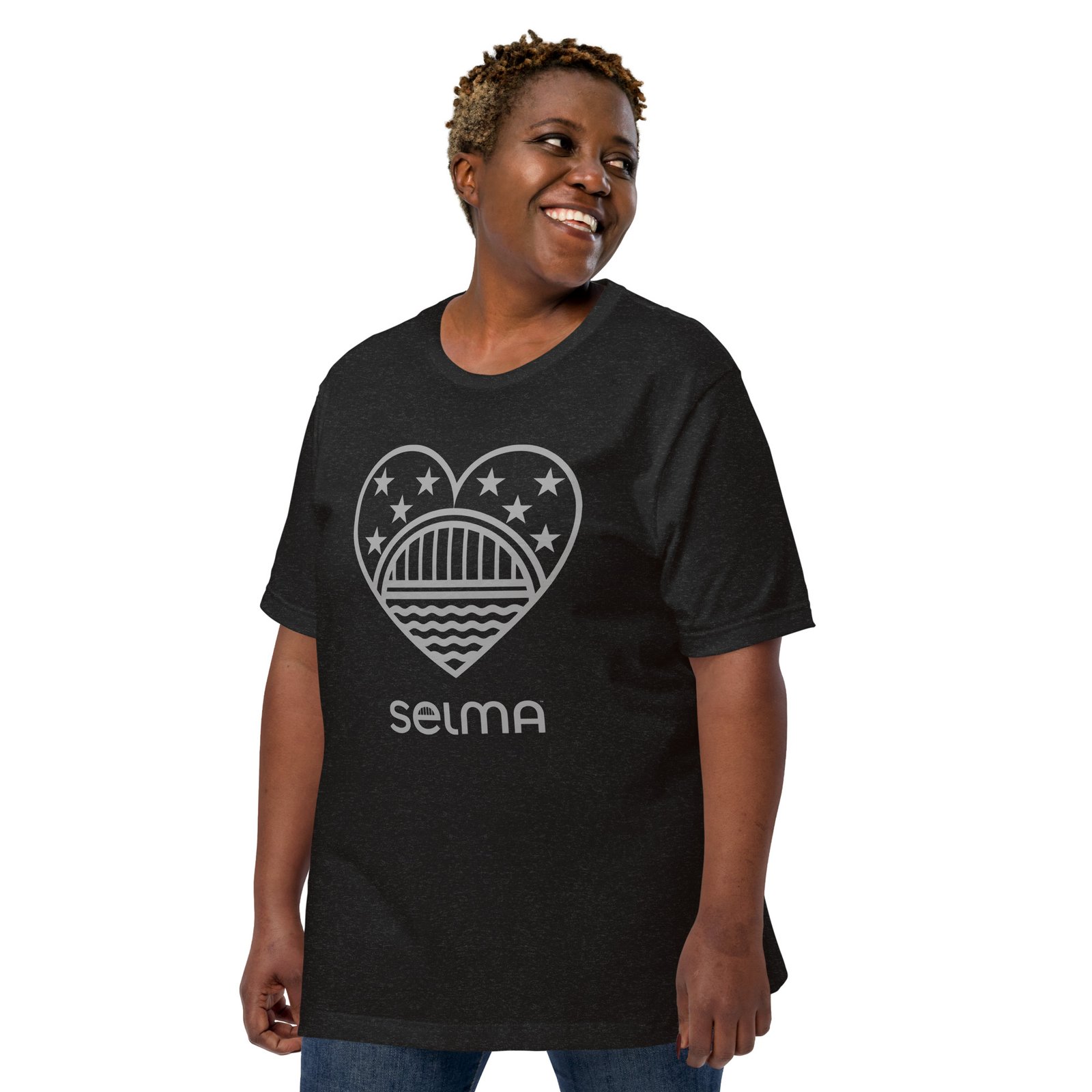 selma gray black tee | selma love selma gray black tee | selma love