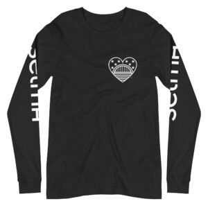 heart bridge long sleeve tee | ❤ selma love