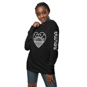 unisex hooded long sleeve tee charcoal black triblend front 6ab70d5416c43.jpg